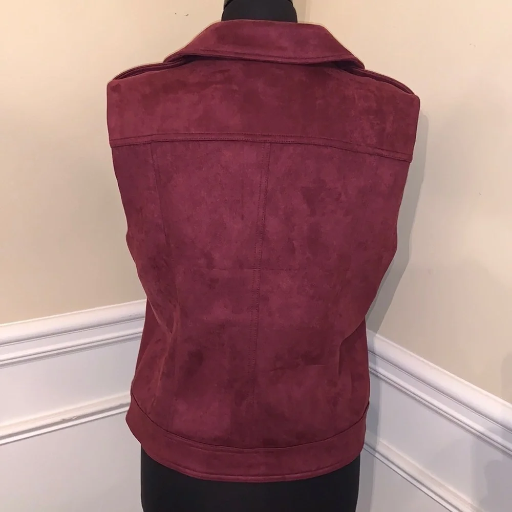 NWT Philosophy faux suede vest size - L - Picture 2 of 5